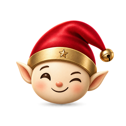 Le lutin d'ElfiPlan, souriant sous son bonnet rouge